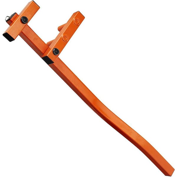 Afoxsos Heavy-Duty Steel Adjustable Decking Tool Vibrant Orange 26 in. Straightening and Bending Boards Universal Fit