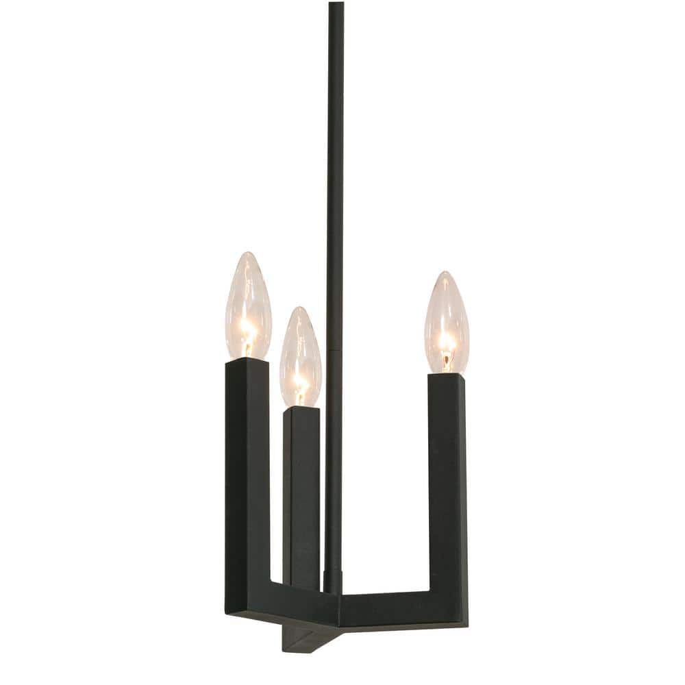 Grace 3-Light Black Candlestick Pendant Light price history on PriceWatchPro