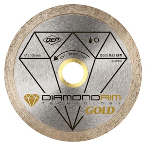 4 in. Premium Diamond Blade for Wet or Dry Cutting Porcelain and Ceramic Tile