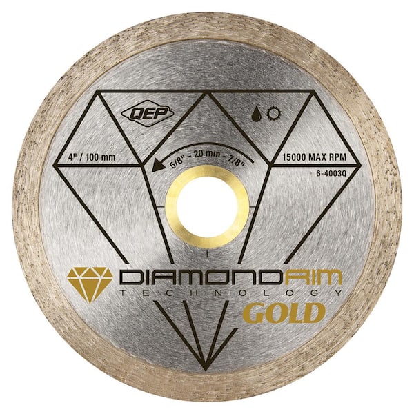 QEP 4 in. Premium Diamond Blade for Wet or Dry Cutting Porcelain and Ceramic Tile