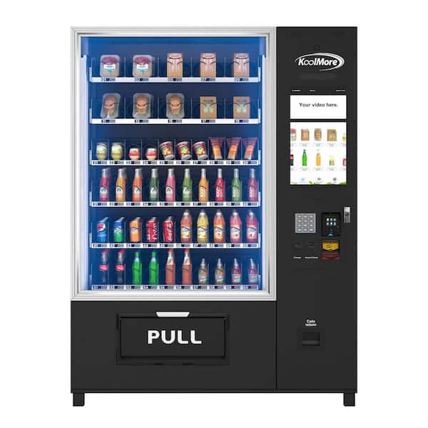 Commercial Refrigerator with 66 Slots and 21.5 in. Touch Display, Elevator System, Bill and CC Acceptor, Wifi and 4G