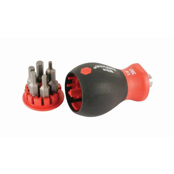 SoftFinish Stubby Bit Holder Set-Hex Metric (7-Piece)