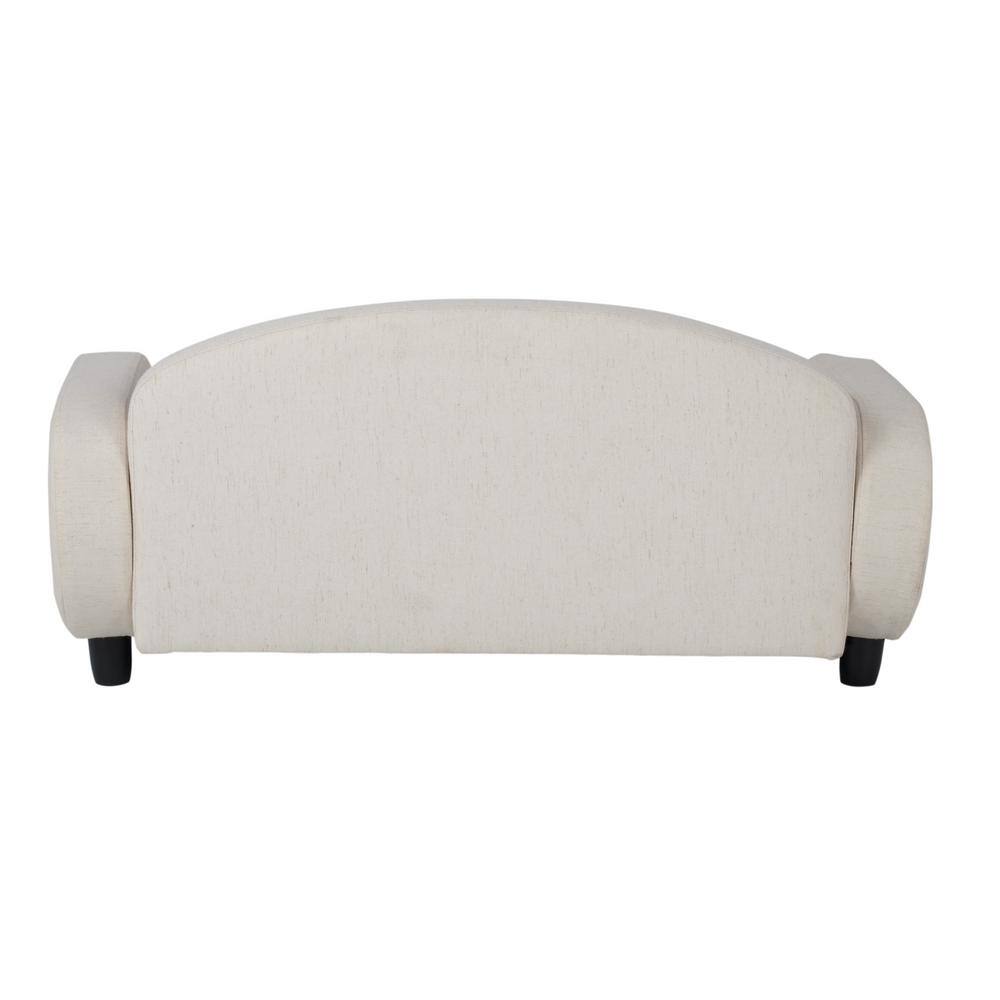 Oatmeal Elevated Small Pet Sofa with Removable Cover