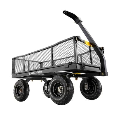 4 cu. ft. Steel Utility Garden Cart (Color May Vary by Store)