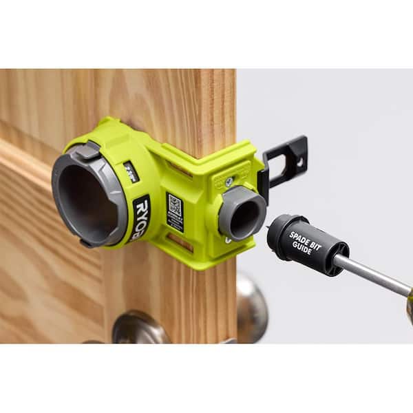 RYOBI Wood Door Lock Installation Kit with Wood Hole Saw, Spade