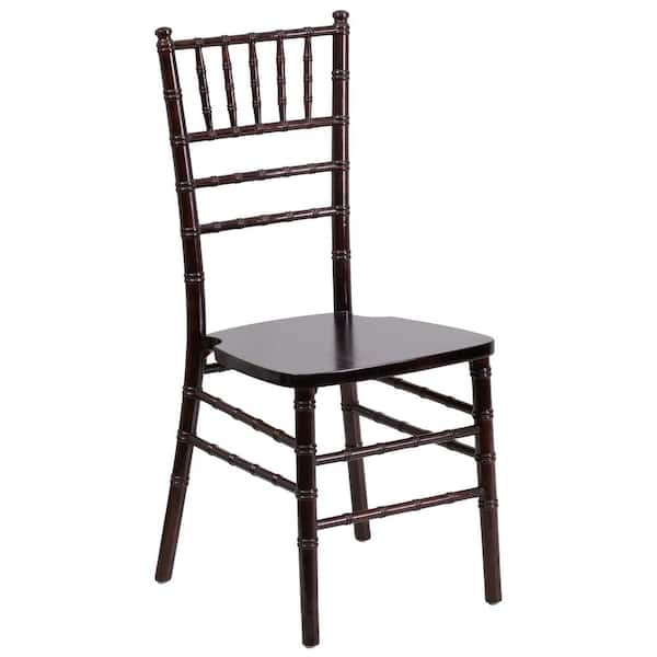 Flash Furniture Hercules Series Walnut Wood Chiavari Chair