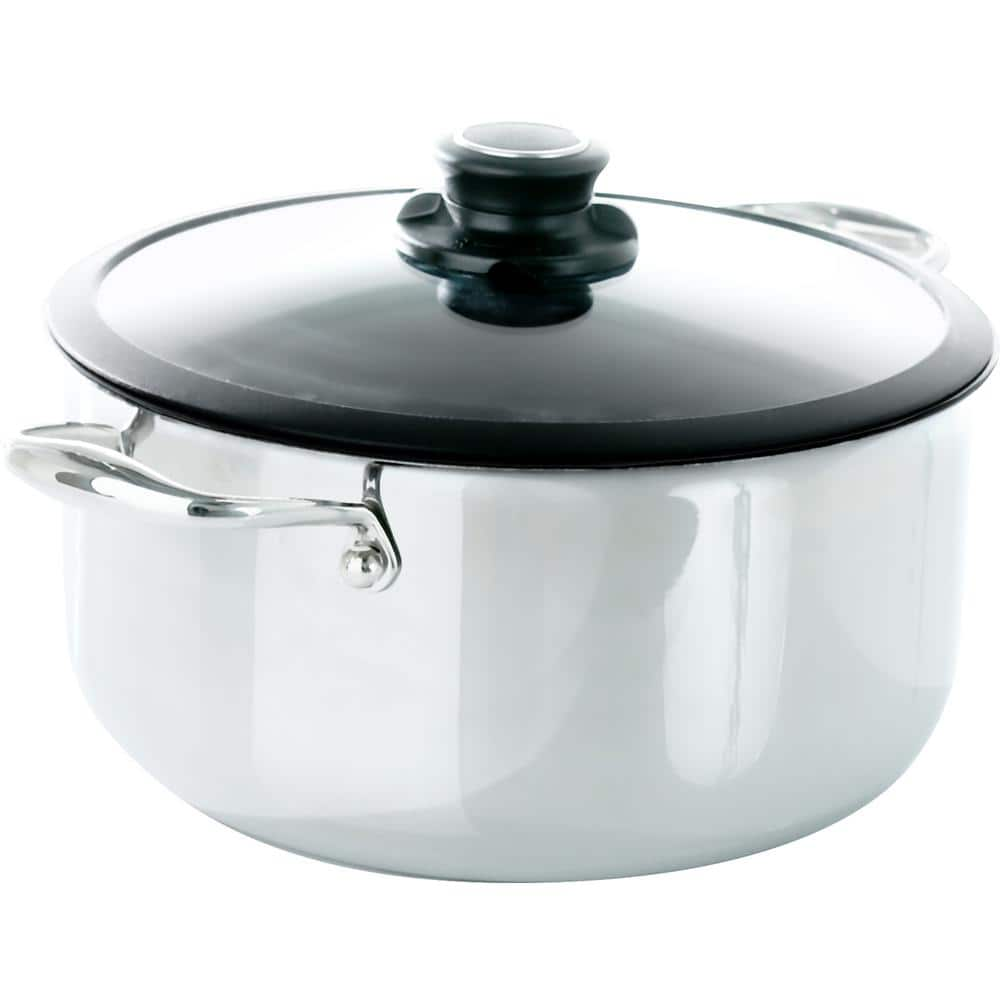 Victoria 8 qt Aluminum Stock Pot with Glass Lid Delivery - DoorDash