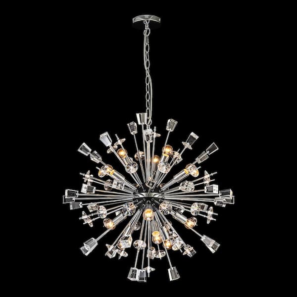 Celia 12-Light Chrome Sputnik Chandelier