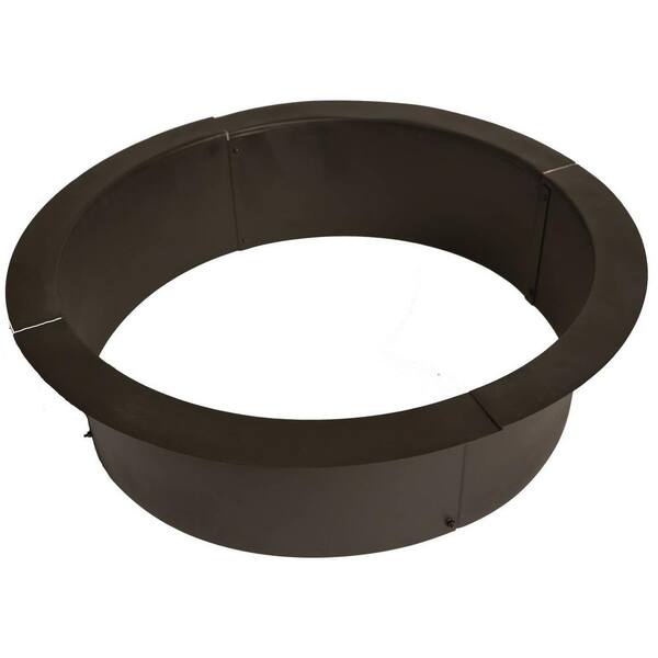 BLUEGRASS LIVING 39 Inch Solid Steel Fire Pit Ring