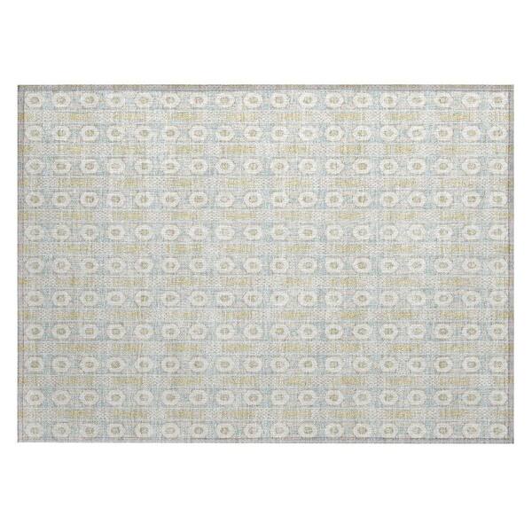 Chantille Machine Washable Indoor/Outdoor Abstract ACN2860 Ivory 3 ft. x 4 ft. Area Rug