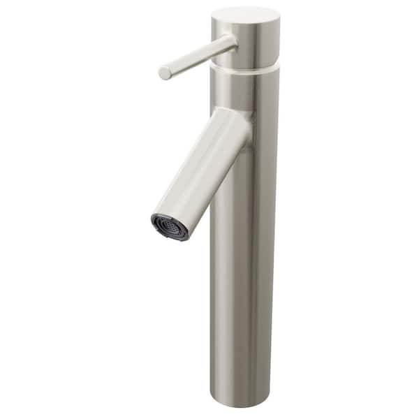 Dalyss Single Hole Single-Handle Bathroom Faucet in Brushed Nickel