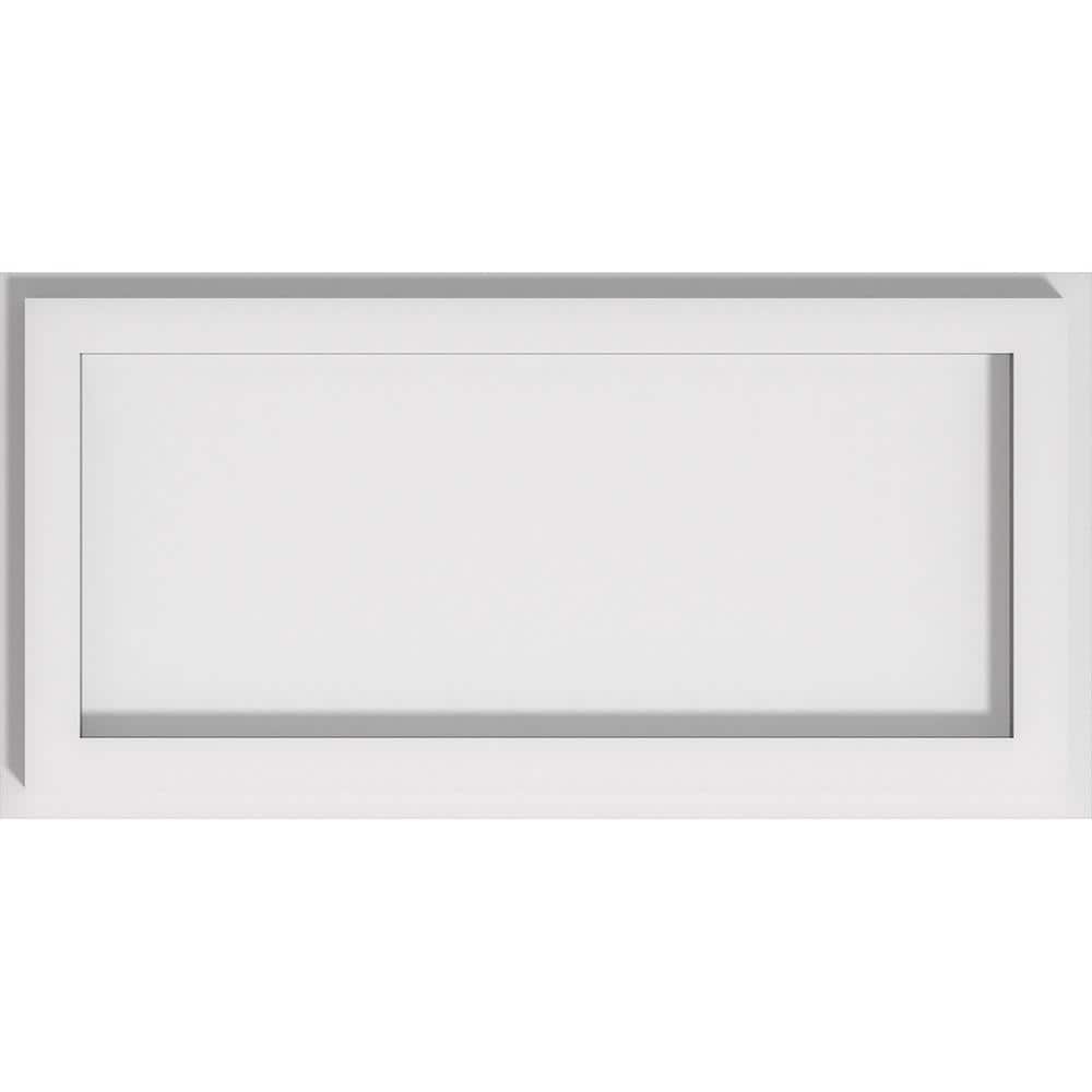 White Rectangular PVC Ceiling Medallion, 14" x 7"