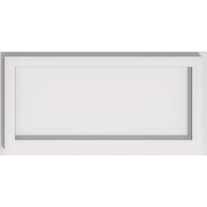 1 in. P X 14 in. W X 7 in. H Rectangle Architectural Grade PVC Contemporary Ceiling Medallion