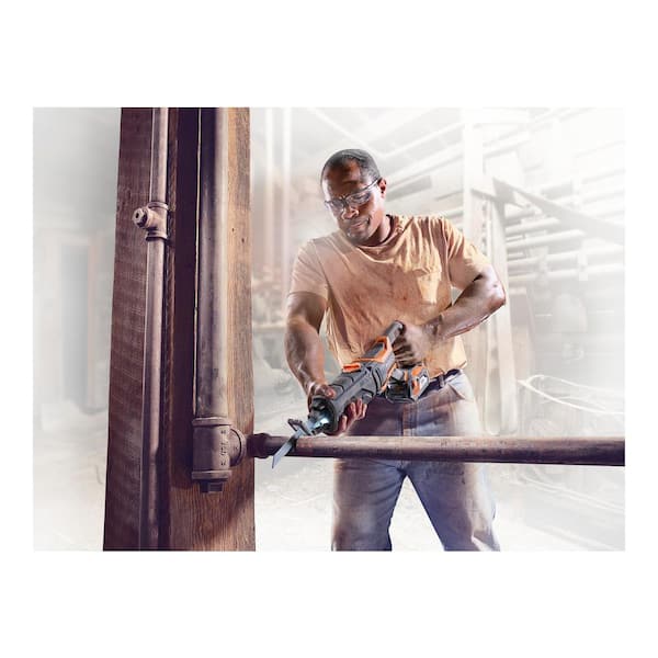 RIDGID - 18V Lithium-Ion Cordless 5-Tool Combo Kit with (2) 4.0 Ah Batteries, 18V Charger and Contractor's Bag