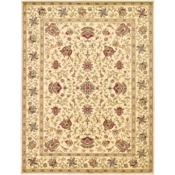 Unique Loom Voyage Lawrence Ivory 9' 0 x 12' 0 Area Rug