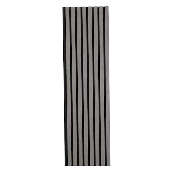 Ejoy Sample 6 in. x 10 in. x 0.8 in. Acoustic Vinyl Wall Siding Panel in Squirrel Grey Color (Set of 1-Piece)