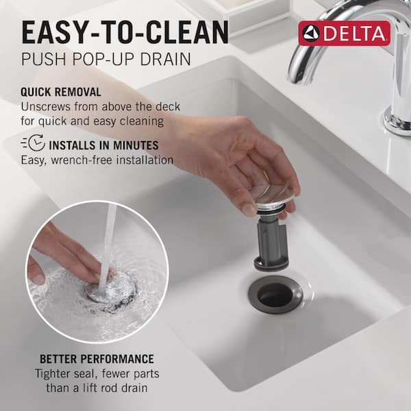 Delta Greydon 4 in. Centerset Double Handle Bathroom Faucet in