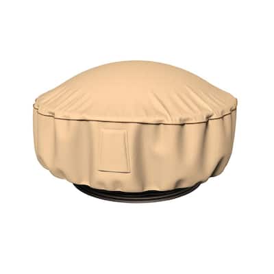 Budge Rust-Oleum NeverWet 36 in. Dia, 15 in. Drop Tan Outdoor Fire Pit Cover  P9A15TNNW1 - The Home Depot