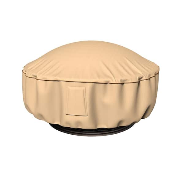 Budge StormBlock Savanna 36 in. Dia x 15 in. Drop Tan Firepit Cover