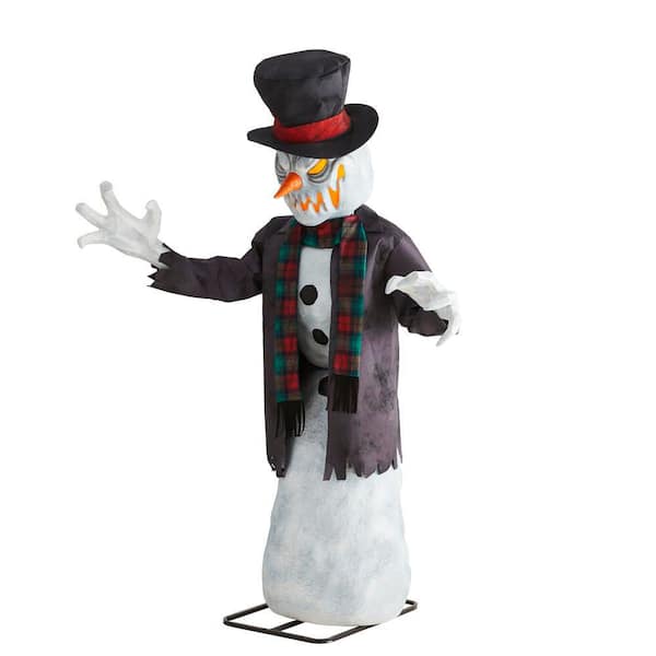 6.5 FT Wicked Woods Animated LED Snarling Snowman