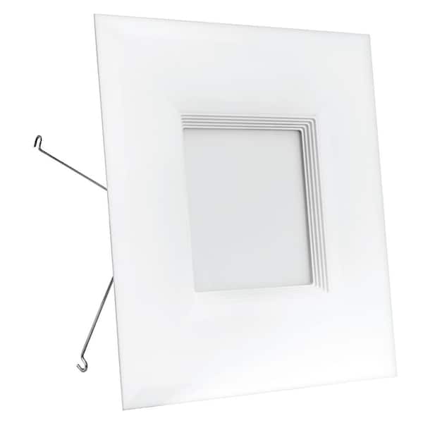 White Trim Recessed Retrofit Baffle LED Light 4x 6-Pack  Feit Electric 5 & 6 in 