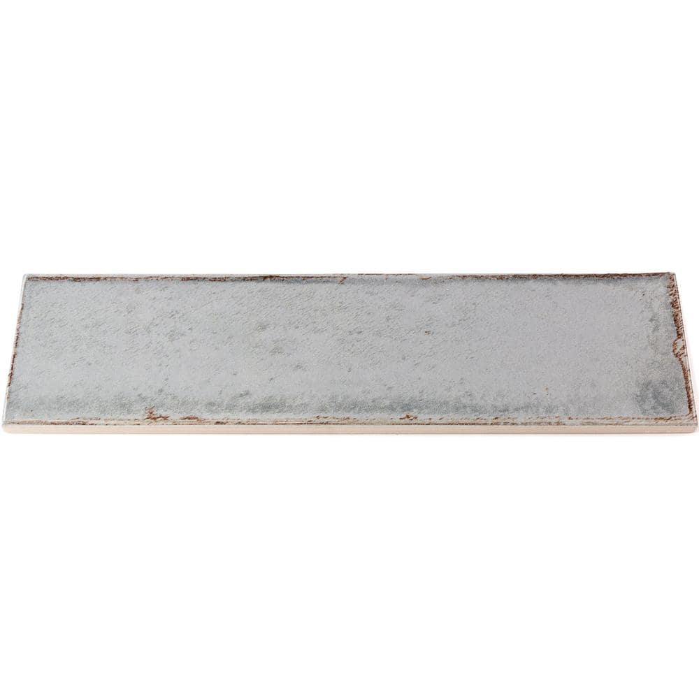 Citadel Polished Gray Ceramic Subway Wall Tile 3x12