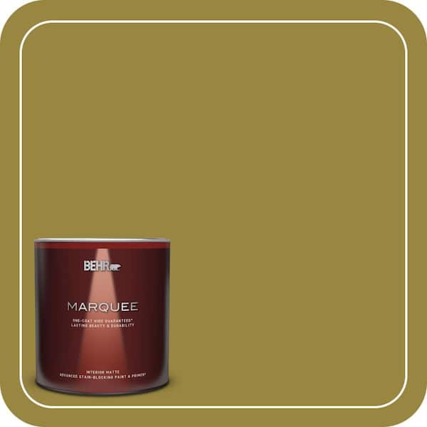 BEHR MARQUEE 1 qt. #380D-7 Wild Grass Matte Interior Paint & Primer