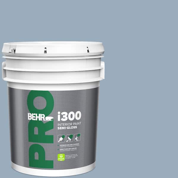 BEHR PRO 5 gal. #S510-3 Ombre Blue Semi-Gloss Interior Paint
