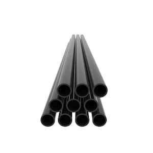 Transform Aluminum Round Balusters Level with 42 in. Rail Height in Black (10-Pieces per Pack)
