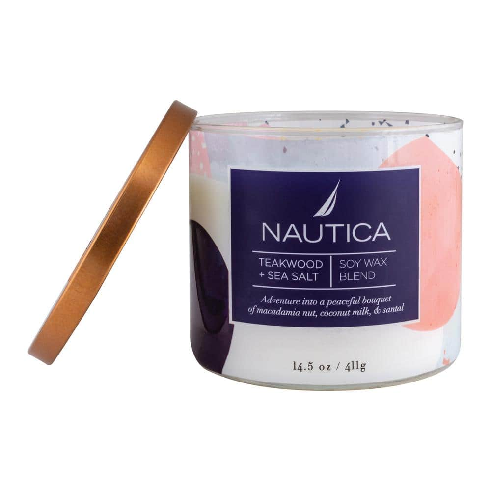 Nautica Noir Mahogany Teakwood Scented Candle