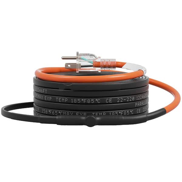SKYSHALO 110-Volt Self-Regulating Pipe Heating Cable, 60 ft. 5 W/ ft. Heat Tape for Pipes Freeze Protection, Protects PVC Hose
