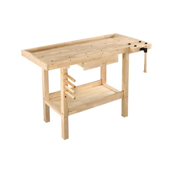 Wooden table for picking with pegs