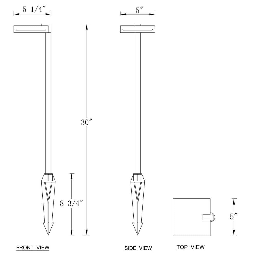 Sand Brown Aluminum Low Voltage LED Pathway Light with Stake