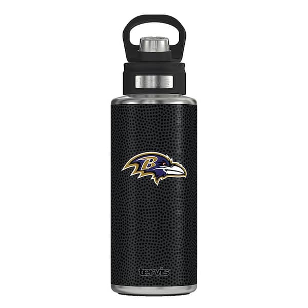 Tervis NFL BAL RAVENS LOGO BK 32OZ Wide Mouth Water Bottle Powder Coated Standard Lid