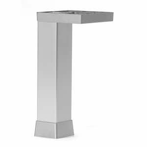 3 15/16 in. (100 mm) Aluminum Square Furniture Leg with Leveling Glide