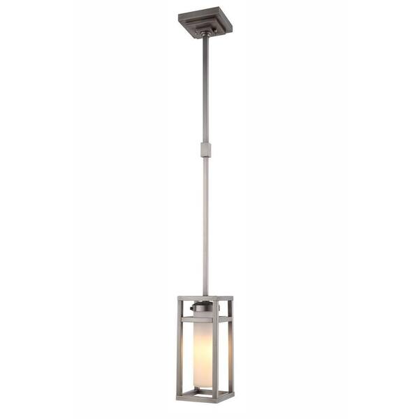 Elegant Lighting Bianca 1-Light Vintage Nickel Pendant Lamp