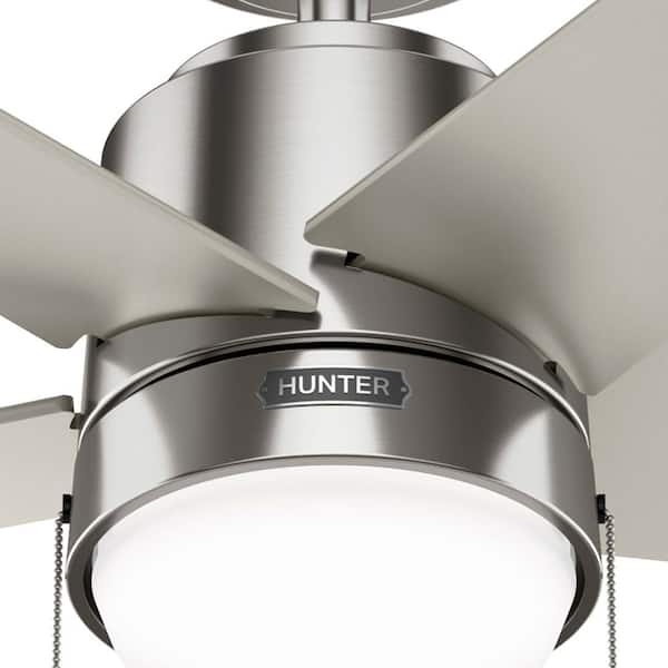 ♡S♡ Hunter Mansilla 52 in. Indoor Brushed Nickel Standard Ceiling Fan