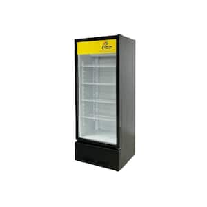 27 in. W 15 cu.ft. Commercial Upright One Glass Door Refrigerator Beverage Cooler in White