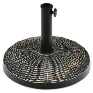 26.5 lbs. Resin and Steel Patio Umbrella Base in Bronze