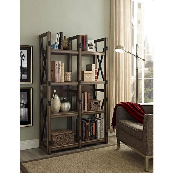 Altra Furniture Wildwood Rustic Gray Open Bookcase