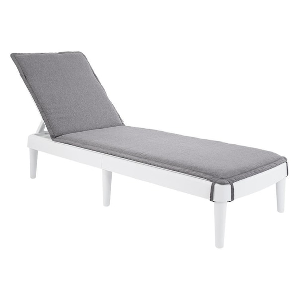 Tahiti 23.6 in. W x 0.75 in. H Outdoor Lounge Cushion in Space Grey