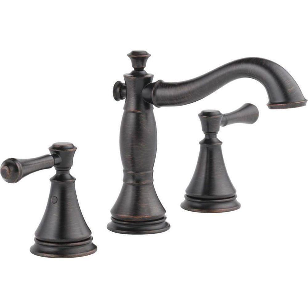 Modern 16" Stainless Steel Widespread Faucet in Venetian Bronze