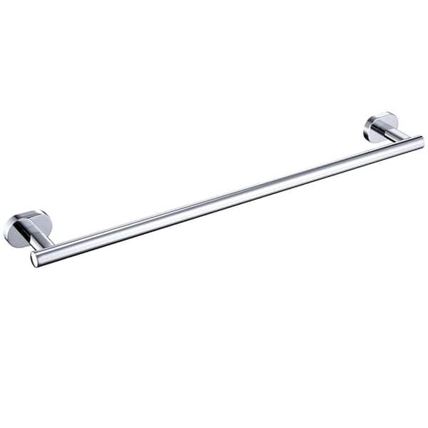 Bath 24 in. Wall Mounted Towel Bar Bathroom Towel Holder in Anti-Spotting Chrome