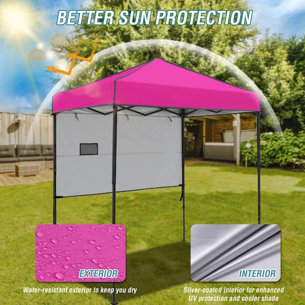 EAGLE PEAK 6 ft. x 4 ft. Instant Pop Up Canopy with Sun Wall