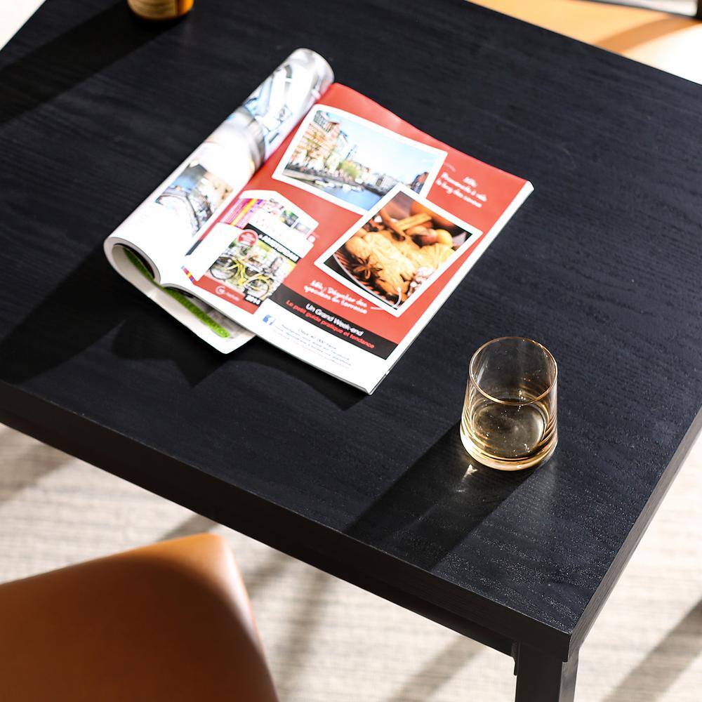 Espresso and Brown Faux Leather 3-Piece Dining Set