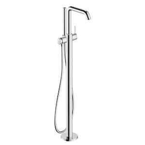Tecturis S 1-Handle Freestanding Tub Faucet in Chrome Valve Not Included