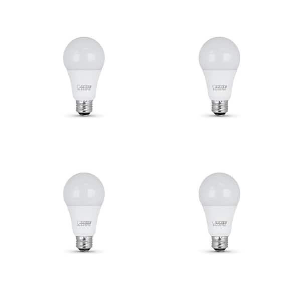 Feit Electric 30/70/100-Watt Equivalent A19 CEC Title 20 3-Way 90+ CRI E26 Medium Base LED Light Bulb, Soft White 2700K (4-Pack)