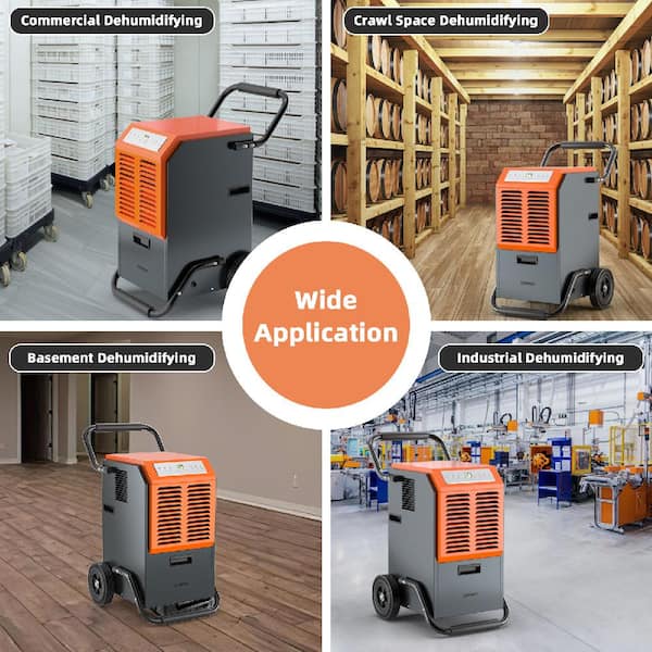 Costway 163 pt. 4000 sq.ft. Bucketless Portable Commercial