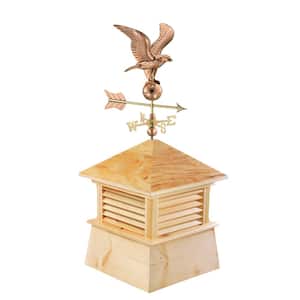 Kent 26 in. x 26 in. x 56 in. Wood Cupola with Cottage Eagle