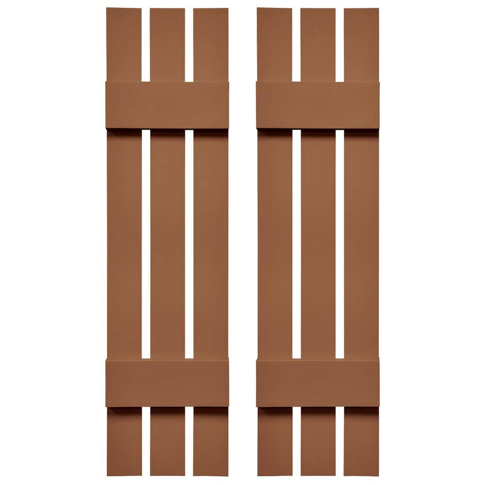 TailorMade 12 in. W x 40 in. H Vinyl Board and Batten Shutters Pair in Treated Cedar price history on PriceWatchPro